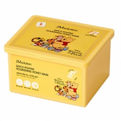 JMsolution Набор питательных тканевых масок для лица с медом / Disney Quick Routine Nourishing Honey Mask, 350 мл