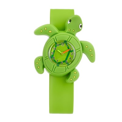 Часы наручные детские "Черепашка", зелёные