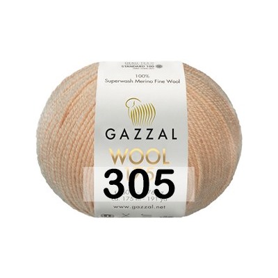 Пряжа Gazzal Wool 175 (моток 50 г/175 м)