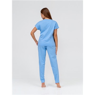 Женская пижама 1650-4 / Голубой
