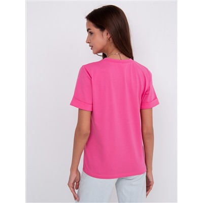 Женская футболка 1647/3 / Розовый