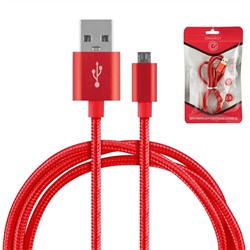 Кабель для зарядки Micro USB Energy ET-26 красный (104105)