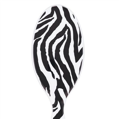 Wet Brush Расческа для спутанных волос / Original Detangler Safari Zebra BWR830SAFZE, черно-белый