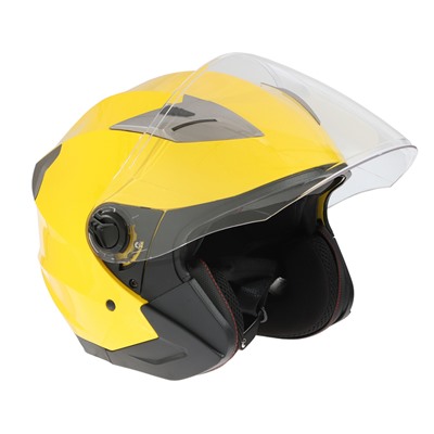 Шлем открытый с двумя визорами, размер S (55-56), модель - BLD-708E, желтый глянцевый