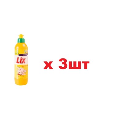Lix Средство для мытья посуды Лимон 200гр