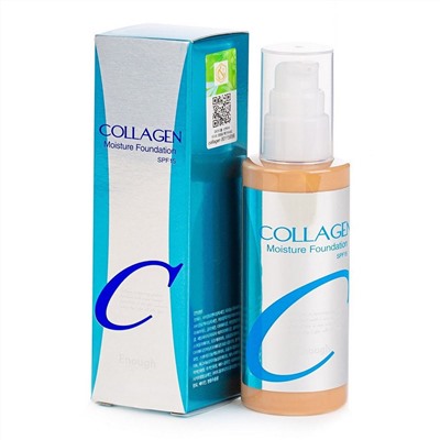 Enough Увлажняющий тональный крем для лица с коллагеном №21 / Collagen Moisture Foundation SPF15, 100 мл