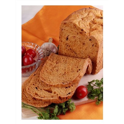 Ограничен срок годности! Готовая хлебная смесь Калифорнийский чесночный хлеб с кусочками сушеного томата, 0,5 кг