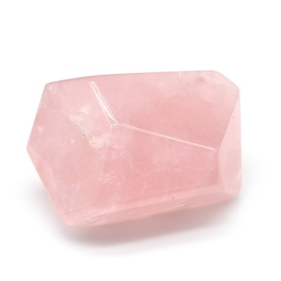 Камень розовый кварц многогранный 46*32*28мм, 60г (G)