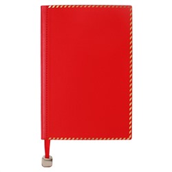 Ежедневник недатированный а5, 80 листов, линия, обложка кожзам, с ручкой, в подарочной коробке, красный Calligrata
