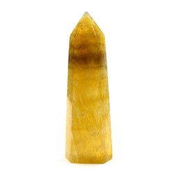 Кристалл из флюорита желтого "Карандаш" 27*20*92мм, 104г