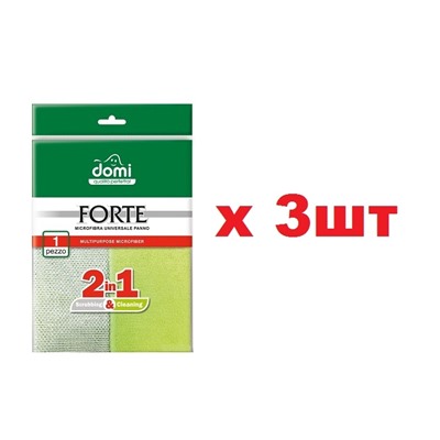 Domi Microfibra Универсальная микрофибра Forte 2в1 1шт цена за 1 шт