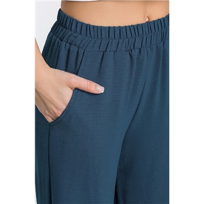 Женские летние брюки палаццо из ткани-жатка Happy Fox