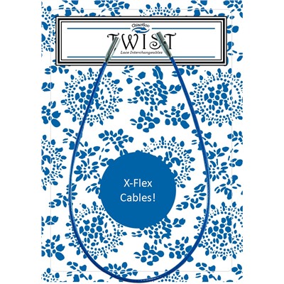 Леска TWIST X-FLEX BLUE CABLES синяя для спиц