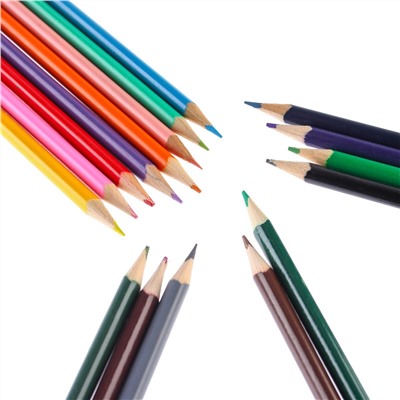 Цветные карандаши, 24 цвета, трехгранные, человек-паук MARVEL