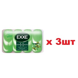 EXXE Туалетное крем-мыло 1+1 4шт*90г Зеленый чай