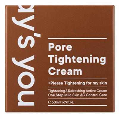 One-Day’s You Крем для лица сужающий поры / T-pore Tightening Cream, 50 мл