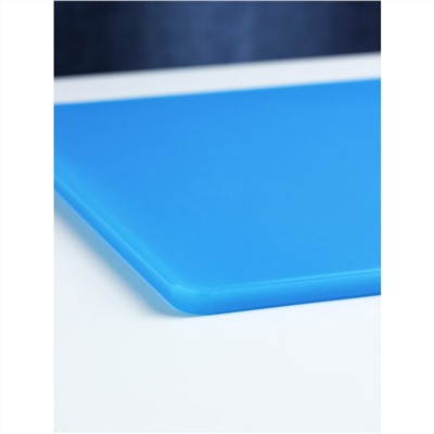 Доска профессиональная разделочная, 40×30 см, толщина 1,2 см, цвет синий Доляна