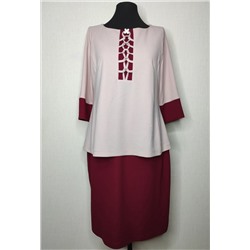 Платье Melissena 103 бордо-розовый