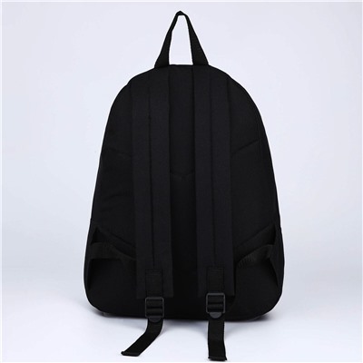 Рюкзак школьный текстильный greyhound, с карманом, цвет черный/бордовый NAZAMOK