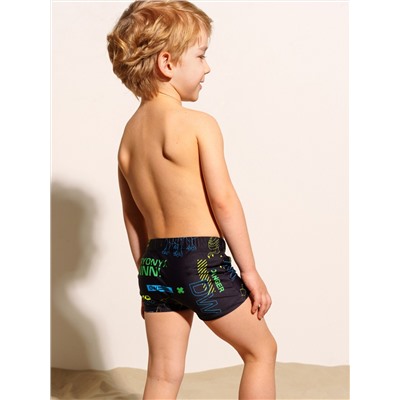 Плавки-шорты трикотажные для мальчиков, средней длины