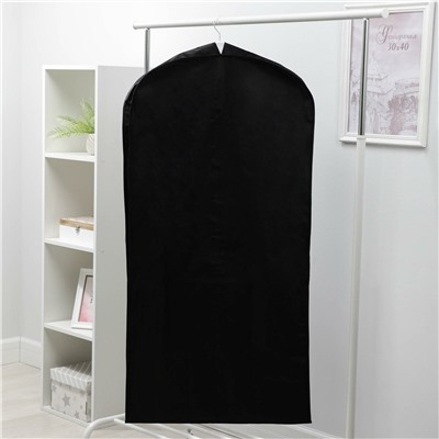 Чехол для одежды зимний, 120×60×10 см, спанбонд, цвет черный No brand