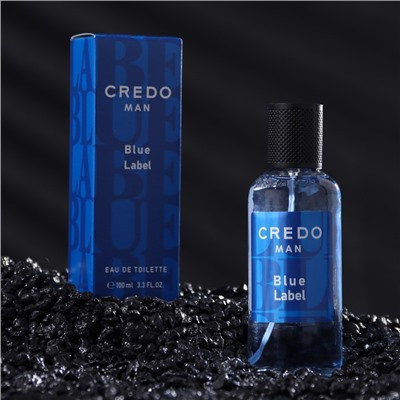 Туалетная вода мужская CREDO MAN Blue Label, 100 мл (по мотивам Blue Label (Givenchy)