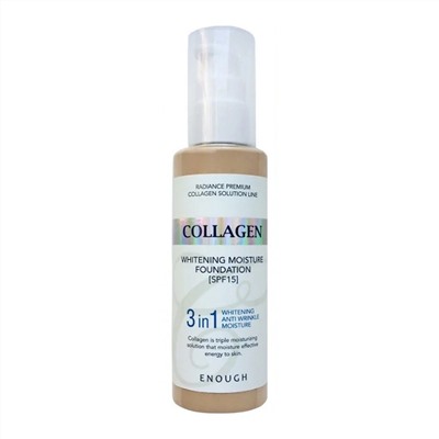 Enough Увлажняющий тональный крем 3 в 1 №21 / Collagen Whitening Moisture Foundation, 100 мл