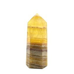 Кристалл из флюорита желтого "Карандаш" 27*23*67мм, 71г