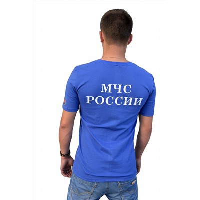 Мужская футболка с логотипом "МЧС" / 7.6.6.4