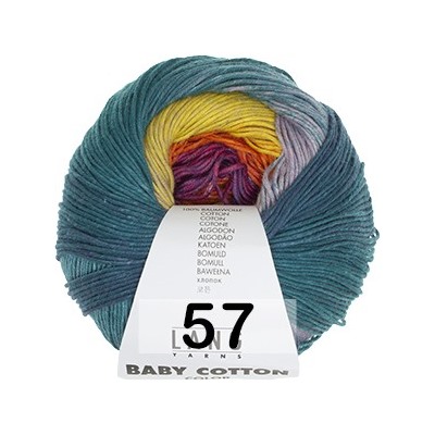 Пряжа Lang Yarns Baby Cotton Color (моток 50 г/180 м)
