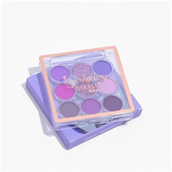 Палетка теней для макияжа purple sky, 9 цветов No brand