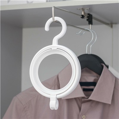 Крючок для одежды и головных уборов многофункциональный, 24×14×2,8 см, цвет белый No brand