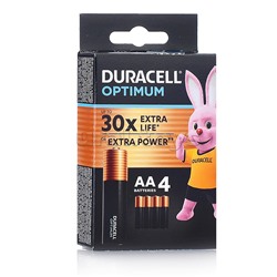 Батарейки солевые DURACELL OPTIMUM LR6 BL4