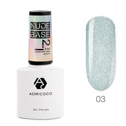 ADRICOCO, База Nude 2 in 1 №03, Bliss - Голубой