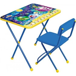 Комплект детский Познайка КП2 складной (стол + стул мягкий моющ ткань) (3-7 лет)