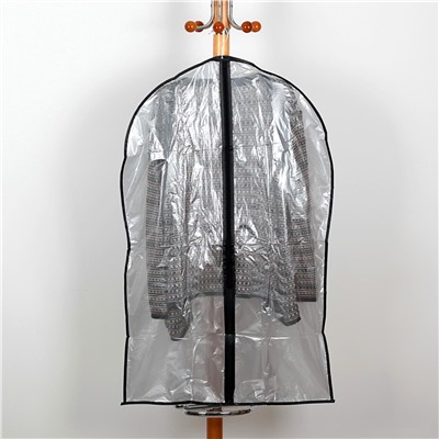 Чехол для одежды доляна, 60×90 см, peva, цвет серый прозрачный Доляна