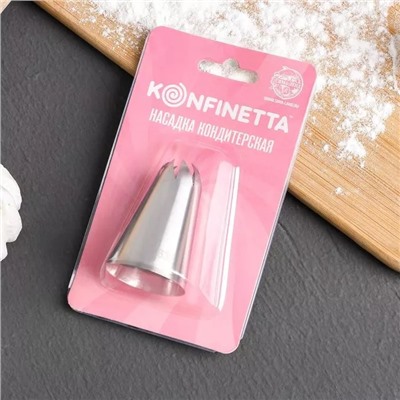 Насадка кондитерская KONFINETTA «Закрытая роза», d=3 см, вых. 0,9 см, 5289255