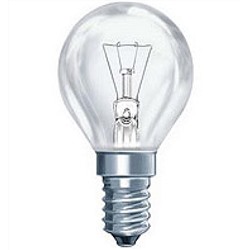 Лампа накаливания Е14 60Вт шар прозрачная Калашниково /50680/ 1/100
