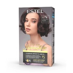 ESTEL COLOR Signature Крем-гель краска для волос тон 6/76 Горький шоколад
