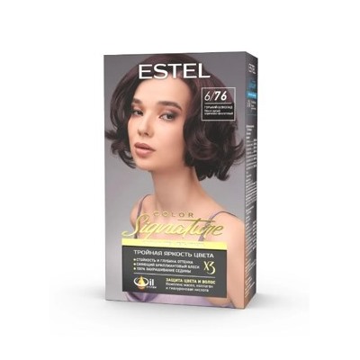 ESTEL COLOR Signature Крем-гель краска для волос тон 6/76 Горький шоколад