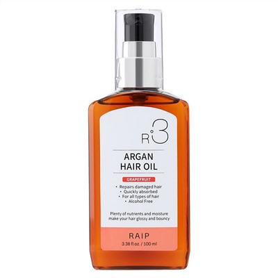 RAIP Аргановое масло для волос / R3 Argan Hair Oil Grapefruit, 100 мл