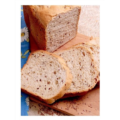 Готовая хлебная смесь Пшенично-ржаной хлеб с семенами льна, 0,5 кг