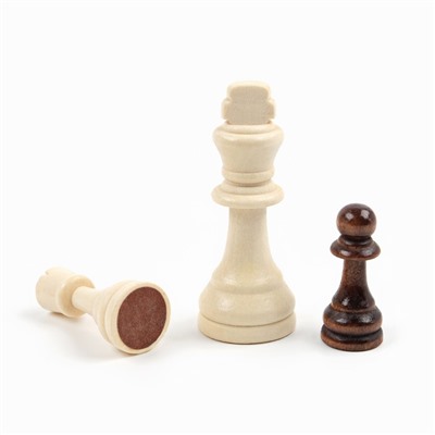 Шахматы деревянные 40 х 40 см "Дракон", король h-9 см, пешка h-4.5 см