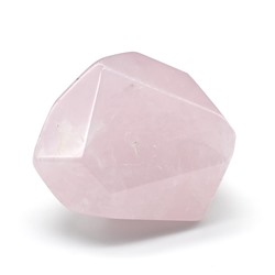 Камень розовый кварц с гранями 49*41*33мм, 77г (G)