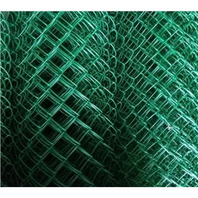 СЕТКА-рабица с ПНД покрытием (темно-зеленая) 35*35мм 1,5*10м ф2,5мм