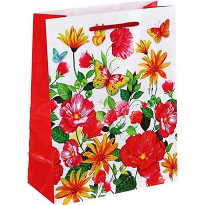 Пакет подарочный 18*23*8см Цветы LADECOR (507-271)