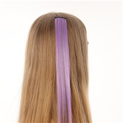 Прядь для волос фиолетовая, 40 см No brand