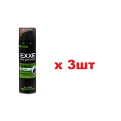 EXXE Гель для бритья 200мл Черный очищающий с активным углем