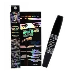 3W Clinic Тушь для ресниц водостойкая с коллагеном / Collagen Long Lash Mascara, 12 мл