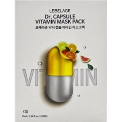 БВ Lebelage маска для лица тканевая Vitamin 25г 652505